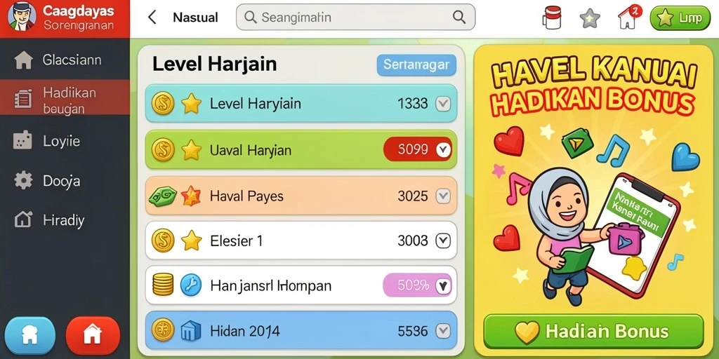 Tampilan antarmuka yang user-friendly.