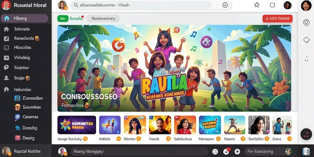 Tampilan awal yang menarik dan penuh warna.